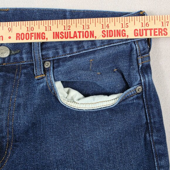 J. Crew Jeans Mens 32x30 Denim Slim Fit Narrow Leg Style 484 Dark Wash - Picture 8 of 12